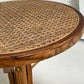 - Vintage Bentwood Rattan Side Table