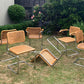 Set of 6 Marcel Breuer Cesca B32 Dining Chairs, Made in Italy