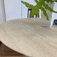 Vintage Italian Honed Travertine Dining Table
