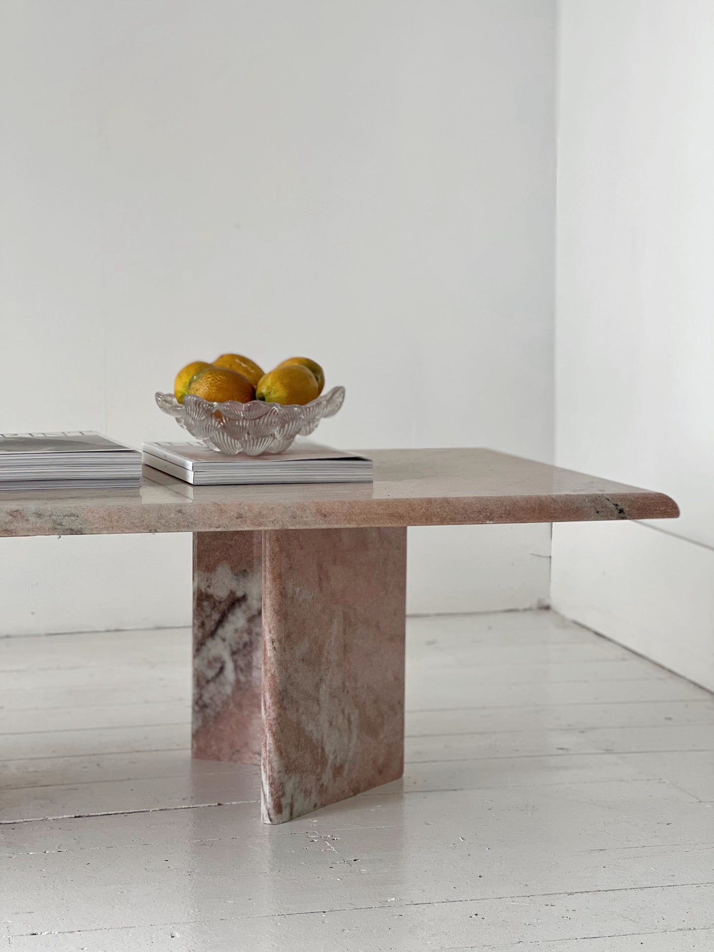 Pink Marble Coffee Table