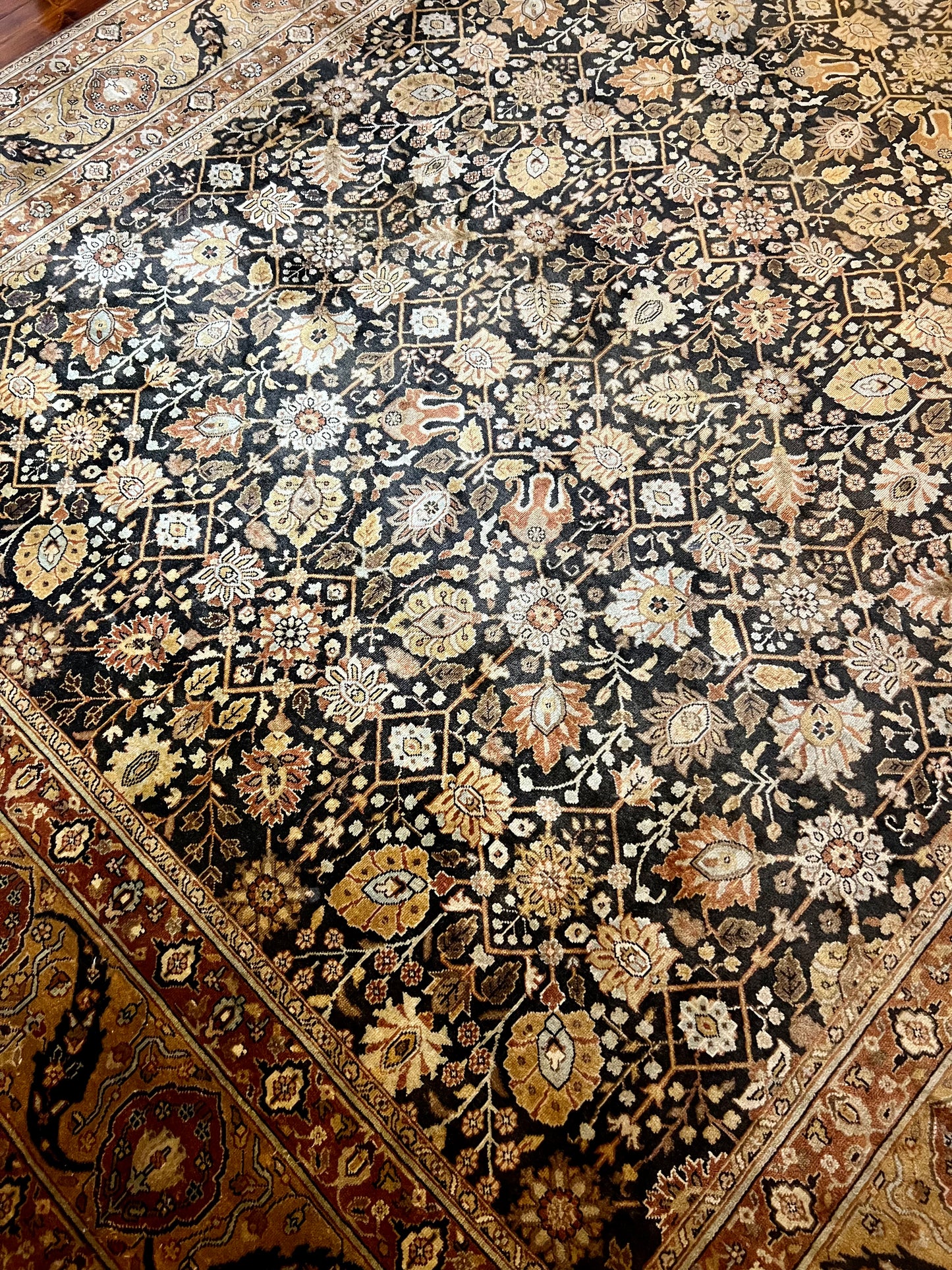 - Large Handmade Hali Wool Rug
