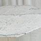 Octagonal Carrara Marble & Lucite Table