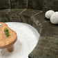 - Bespoke Green Chenille Modular Sofa Set