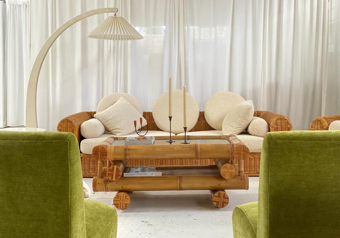 Large Bamboo Coffee Table