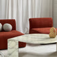 Vintage Marble Tear Drop Coffee Table