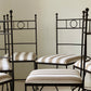 Six Refurbished Vintage French Iron Dining Chairs (Set)