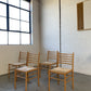 Set of Four Rush Dining Chairs