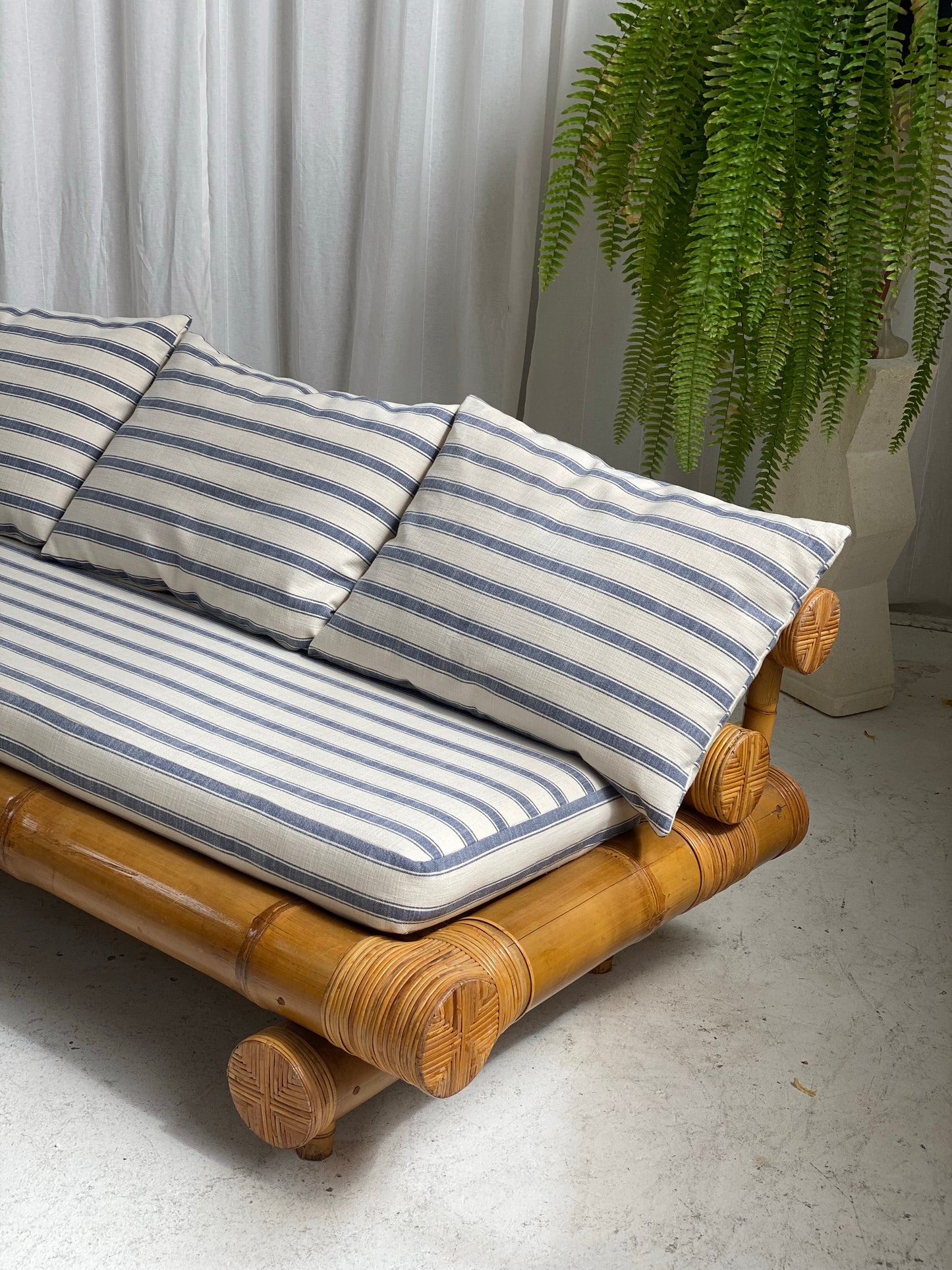 Vintage Bamboo Sofa Daybed