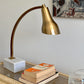 - Large Brass & Marble Lamp, Italy