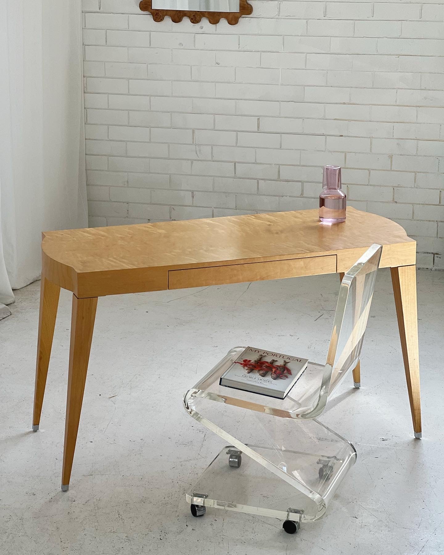 - Light Wooden Desk/Console Table