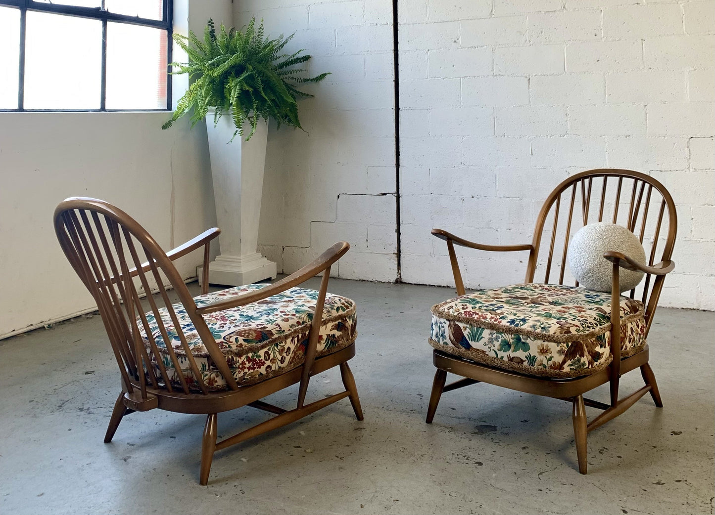 Elm Wood Armchair by Ercol, UK - One Left