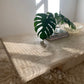 Large Vintage Unfilled Travertine Coffee Table