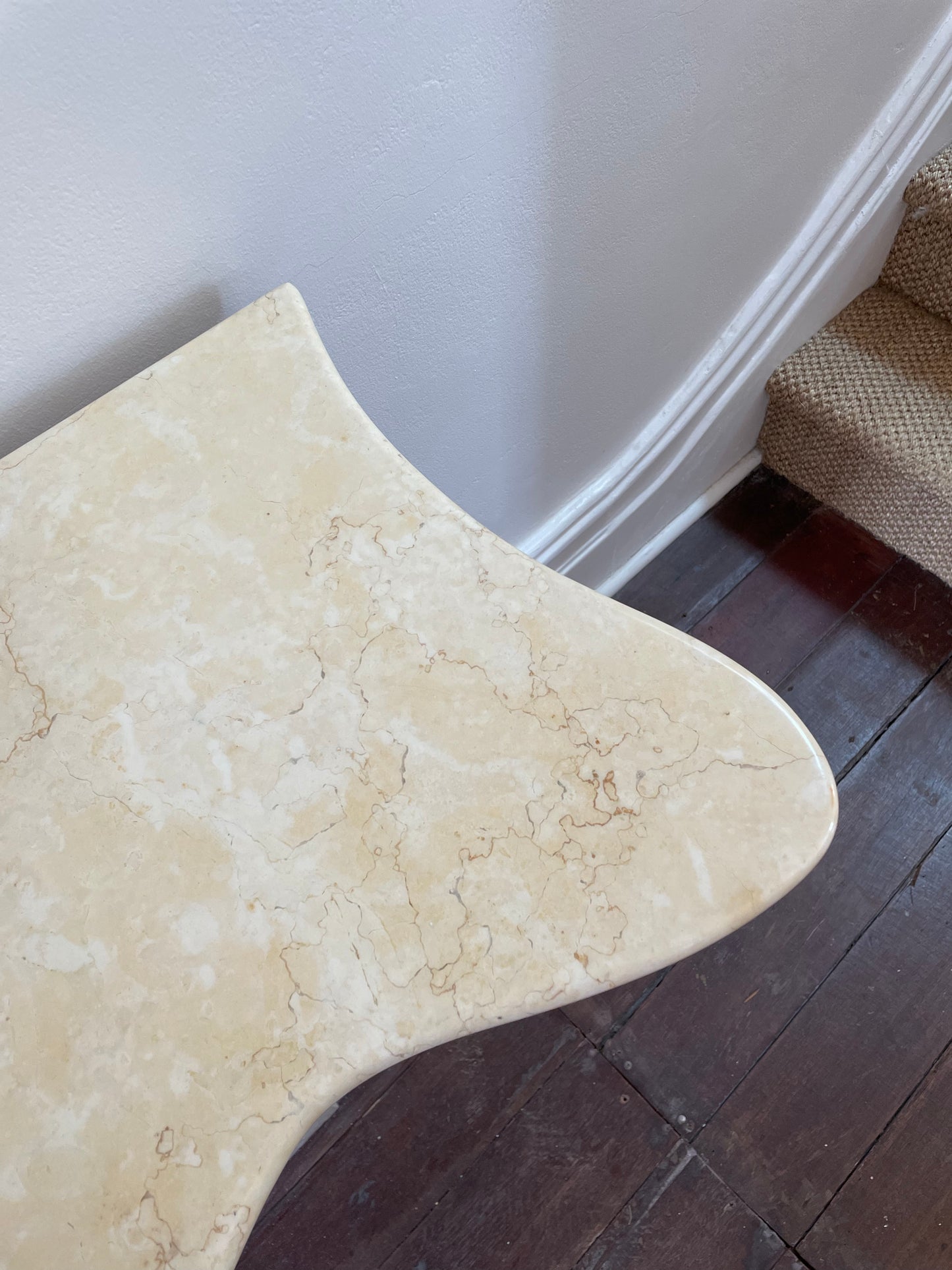 Vintage Creamy Pink Stone Console