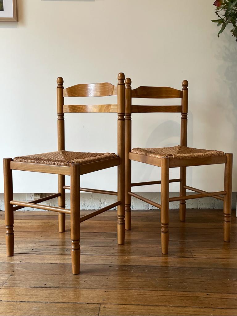 Woven Rush Dining Chairs