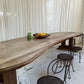 Custom Large Wooden Curved Table