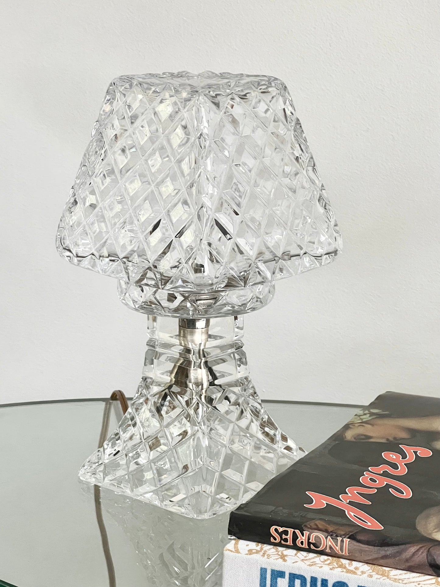 - Crystal-Cut Square Mushroom Lamp, 1960s
