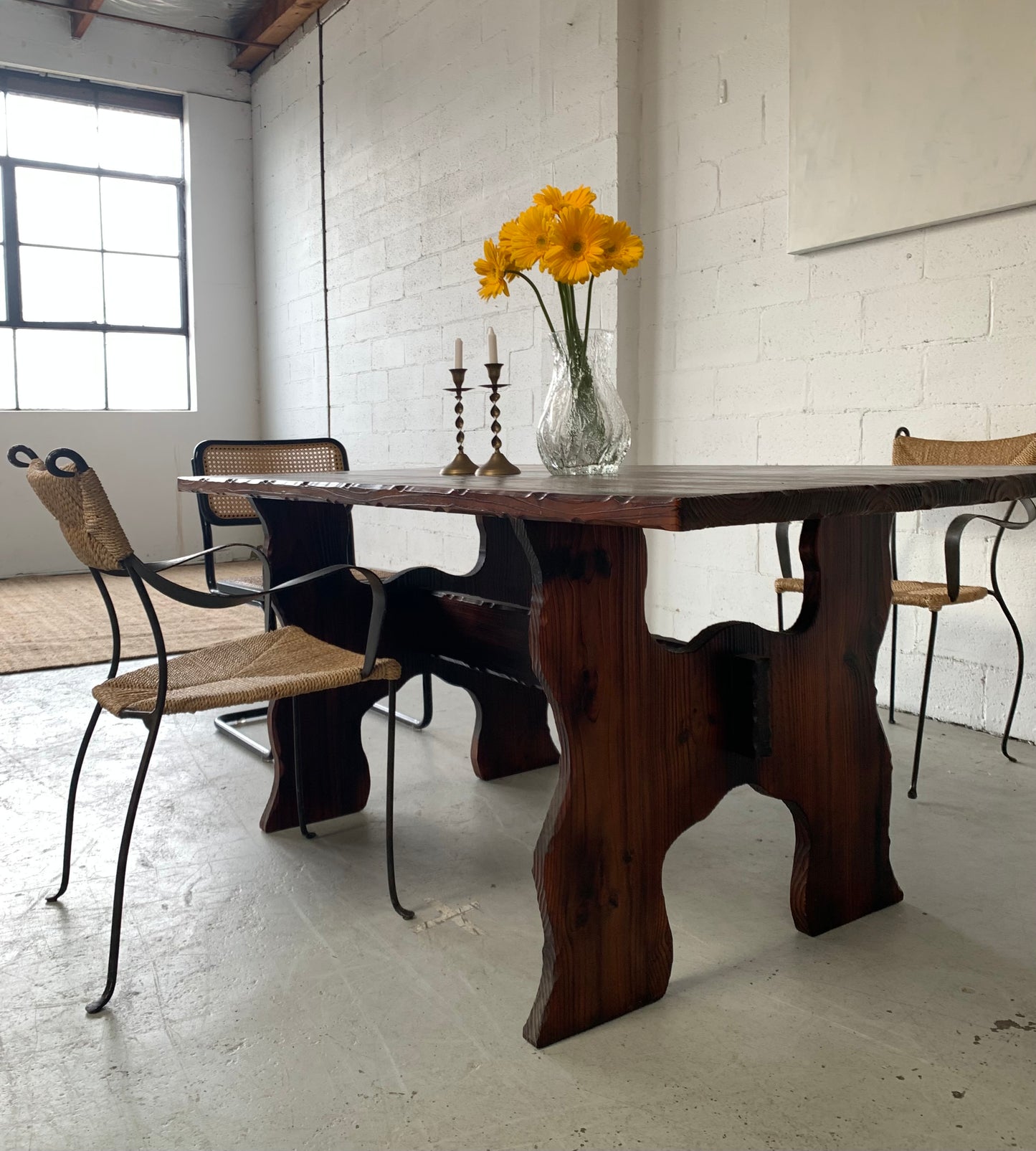 Hand Carved Spanish-Style Dining Table