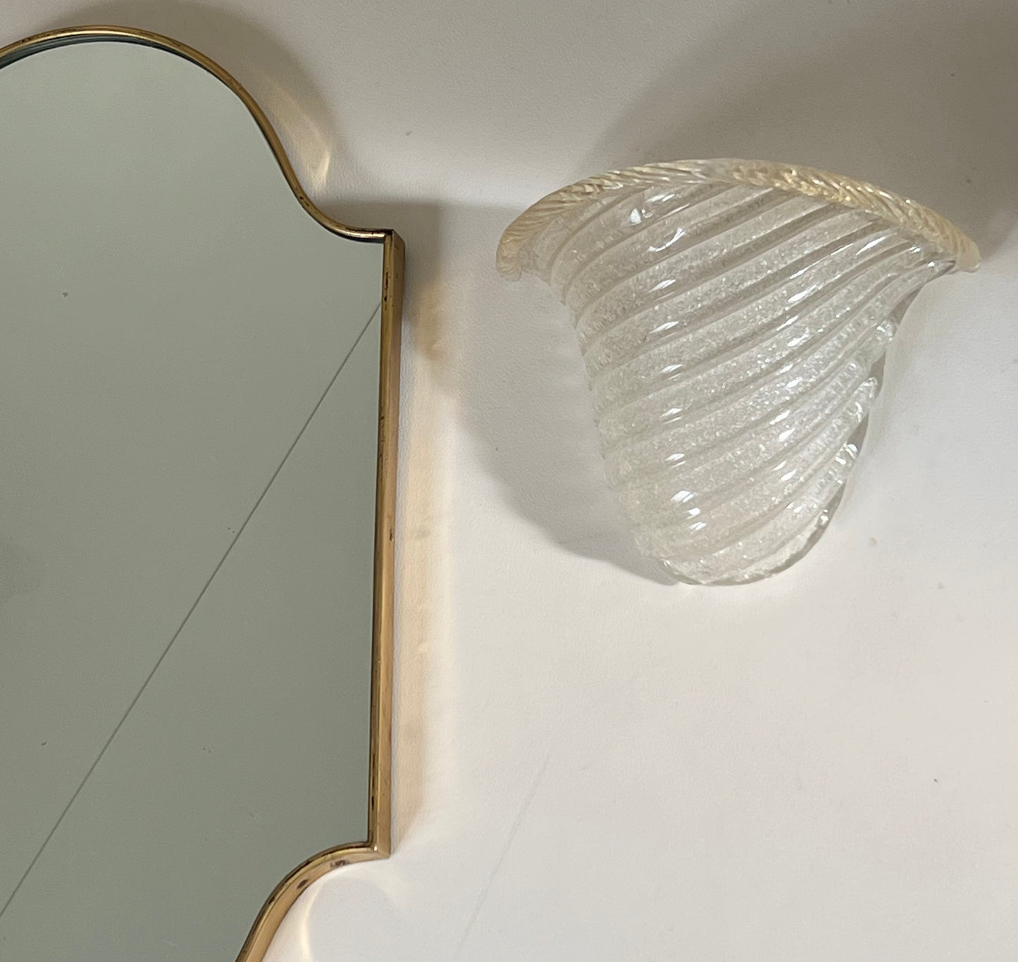 - Vintage Murano ‘Shell’ Sconce, Italy