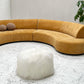 = Bespoke Mustard Curved Sofa Set