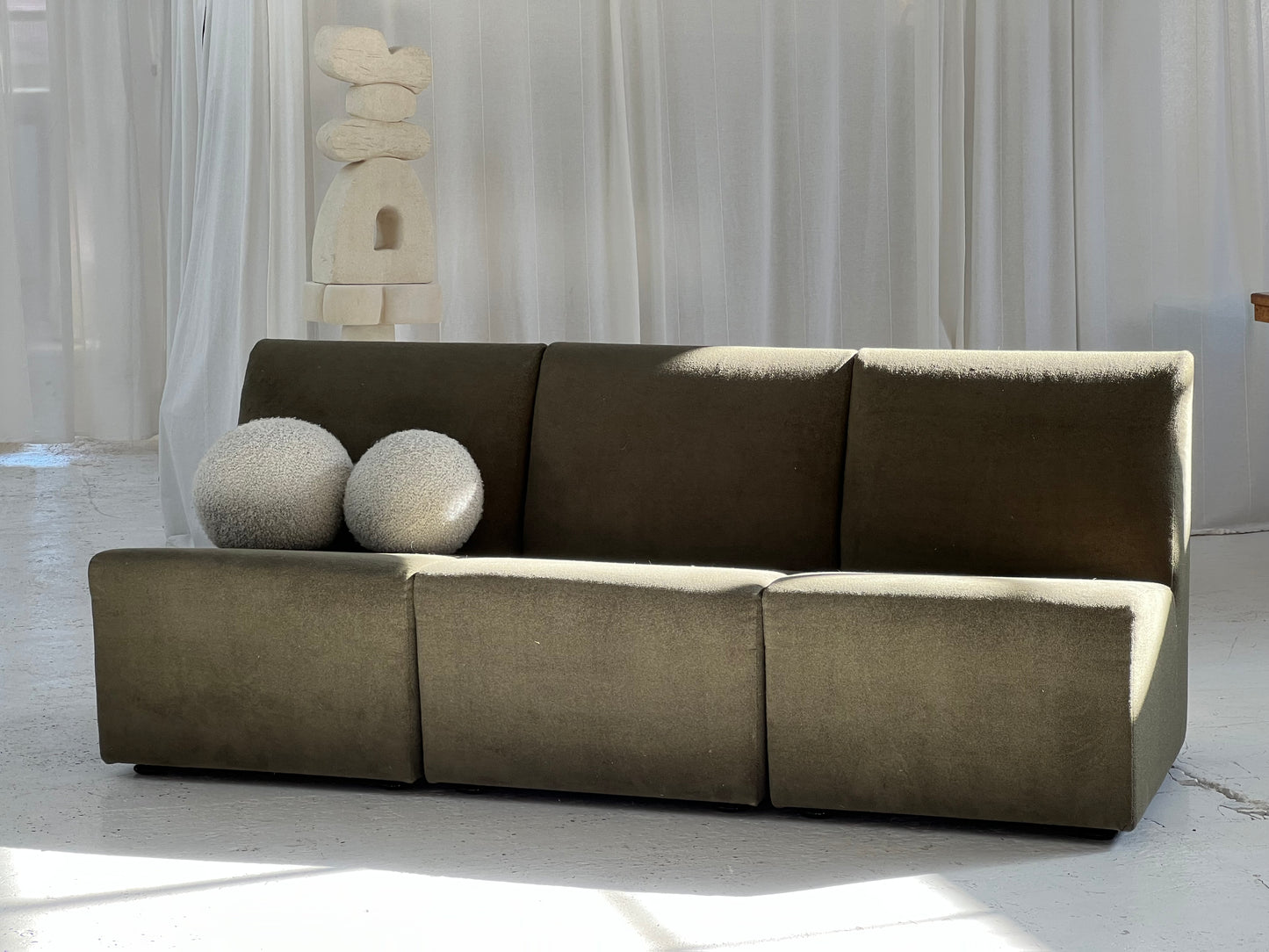 - Olive Three Piece Modular Sofa