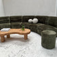 - Bespoke Green Chenille Modular Sofa Set
