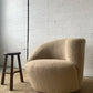 Sculptural Wool Boucle Swivel Chair by Design Warehouse