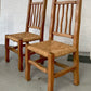 Four Wiggly Handmade Dining Chairs (Set)
