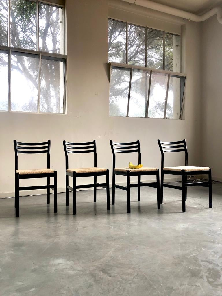 Set of Four Italian chairs