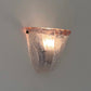 Vintage Pink Murano Shell Sconce