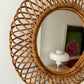 Vintage Italian Bamboo Mirror by Bonacina