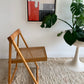 Original 1960’s Aldo Jacober and Pierangela d’Aniello “Trieste” Rattan Folding Chair