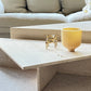 Vintage Italian Split Unfilled Travertine Coffee Table