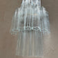 Murano Sconce - Venini TRONCHI CLEAR - One Available