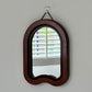 - Italian Wooden Shield Mirror