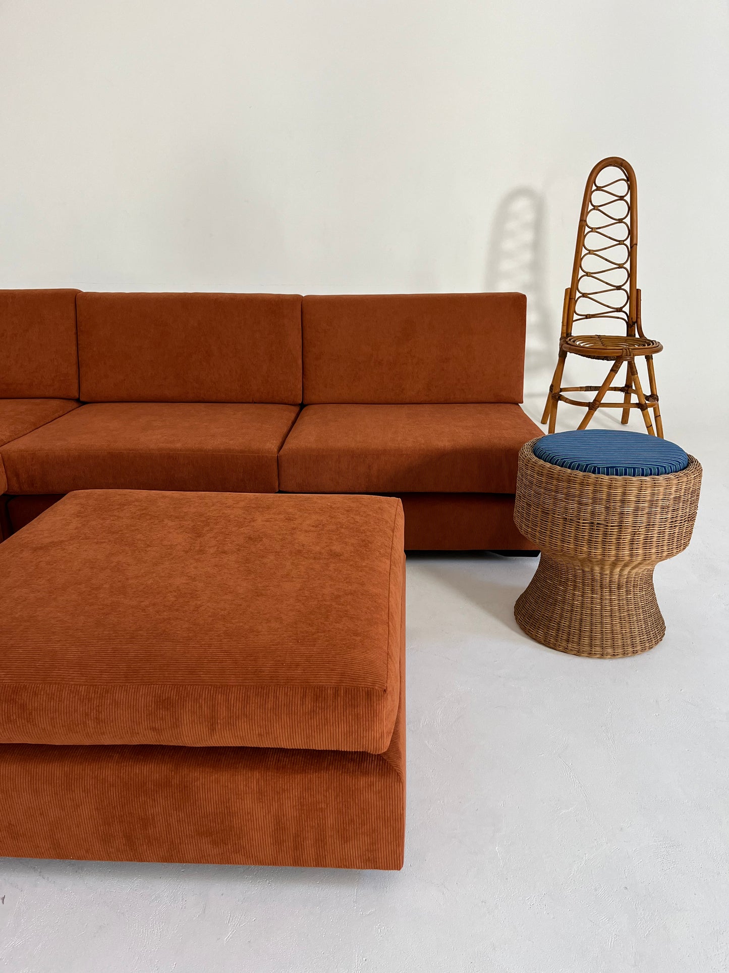 - Vintage Custom Modular Cord Sofa