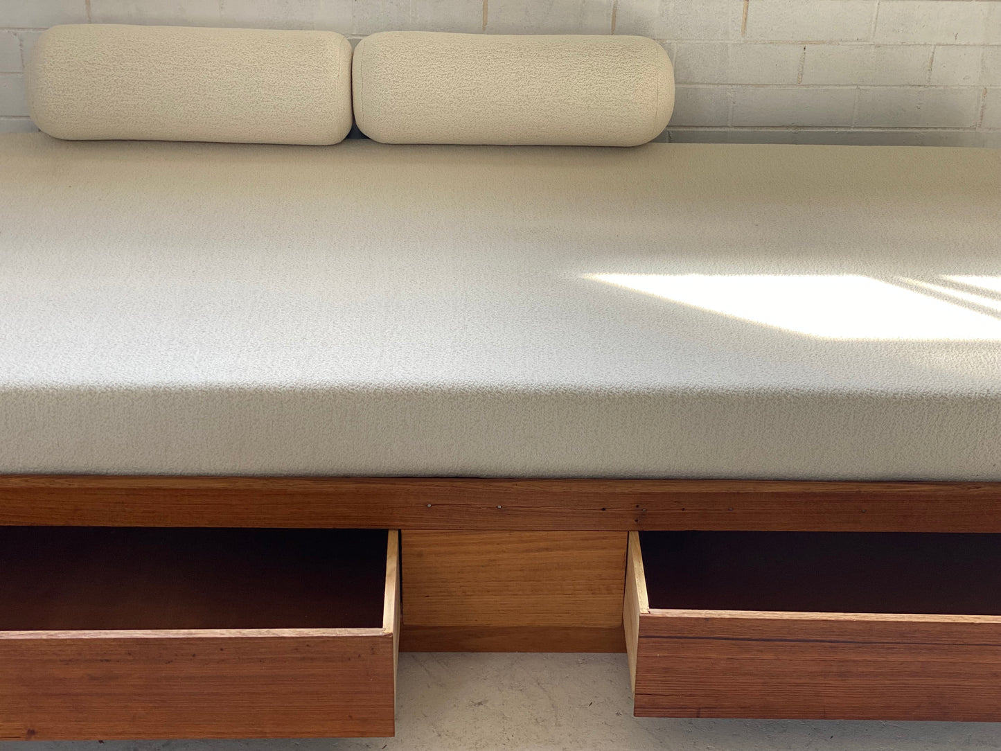 Vintage Handmade Wooden Daybed Sofa