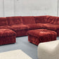 Vintage Velvet Modular Sofa - Seven Piece Set