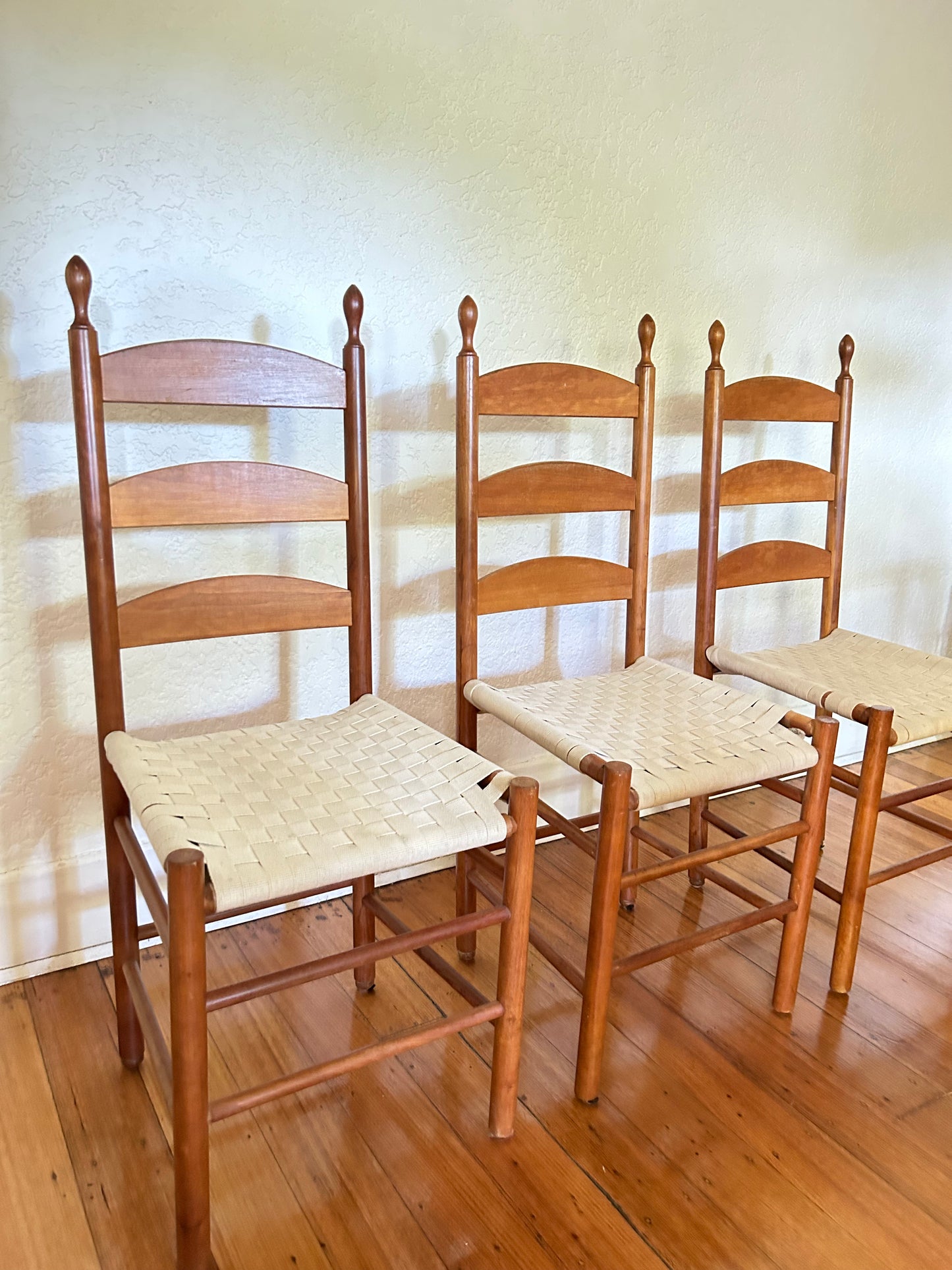 Shaker Style Ladderback Chairs - Six Available