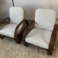 Classic Cane Pretzel Chair in Boucle - Two Available