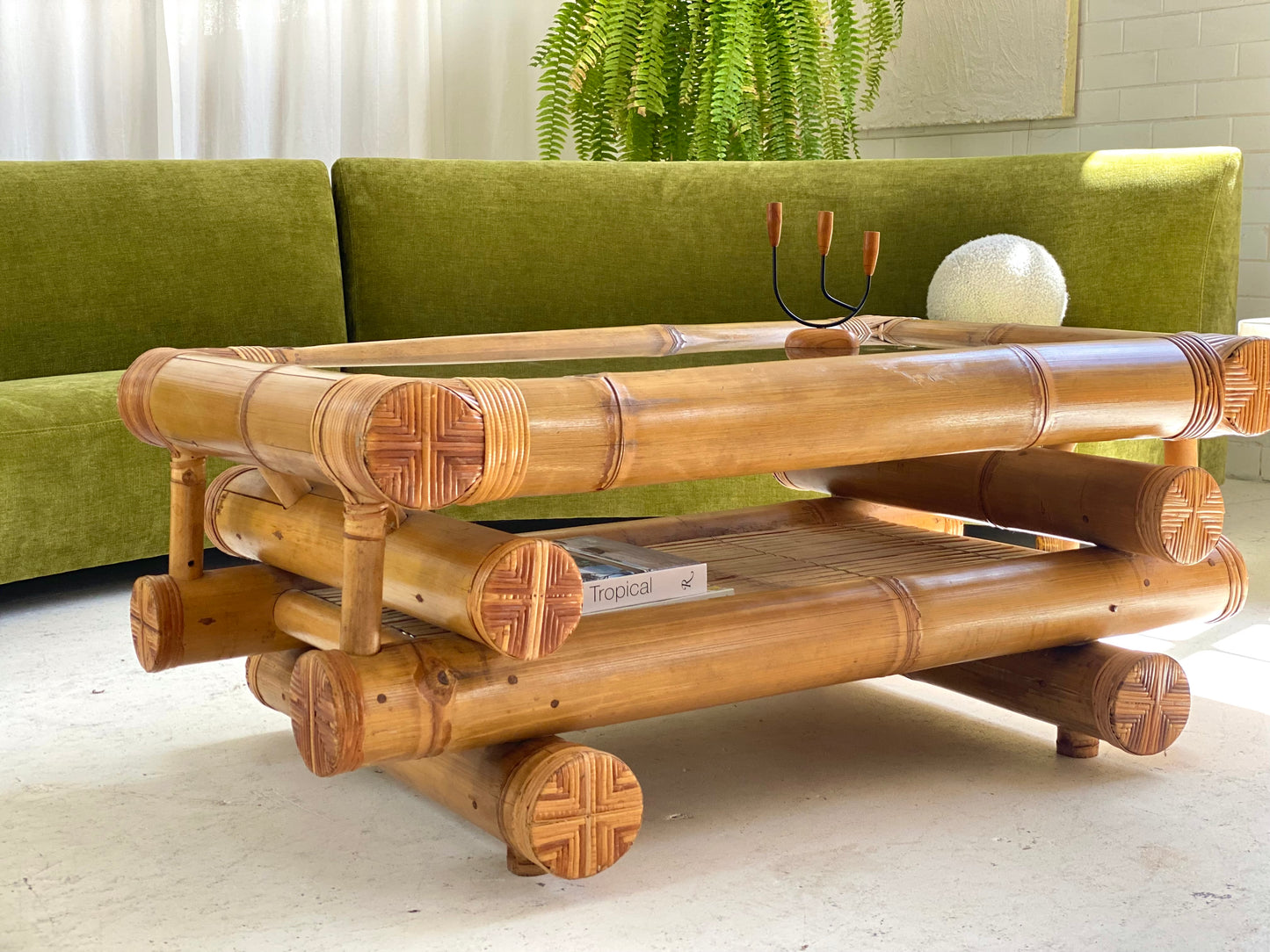 Large Bamboo Coffee Table