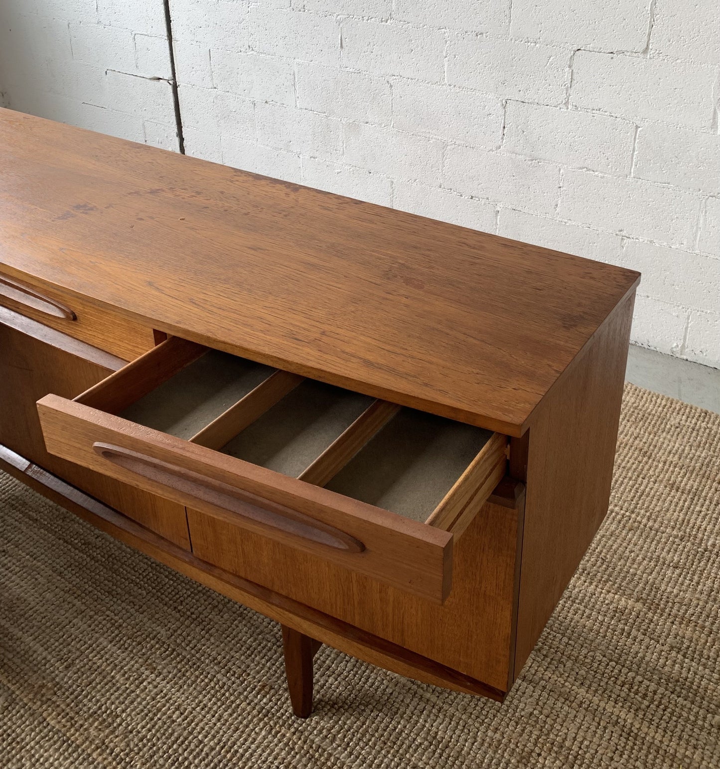 Bow Front Mid Century Sideboard