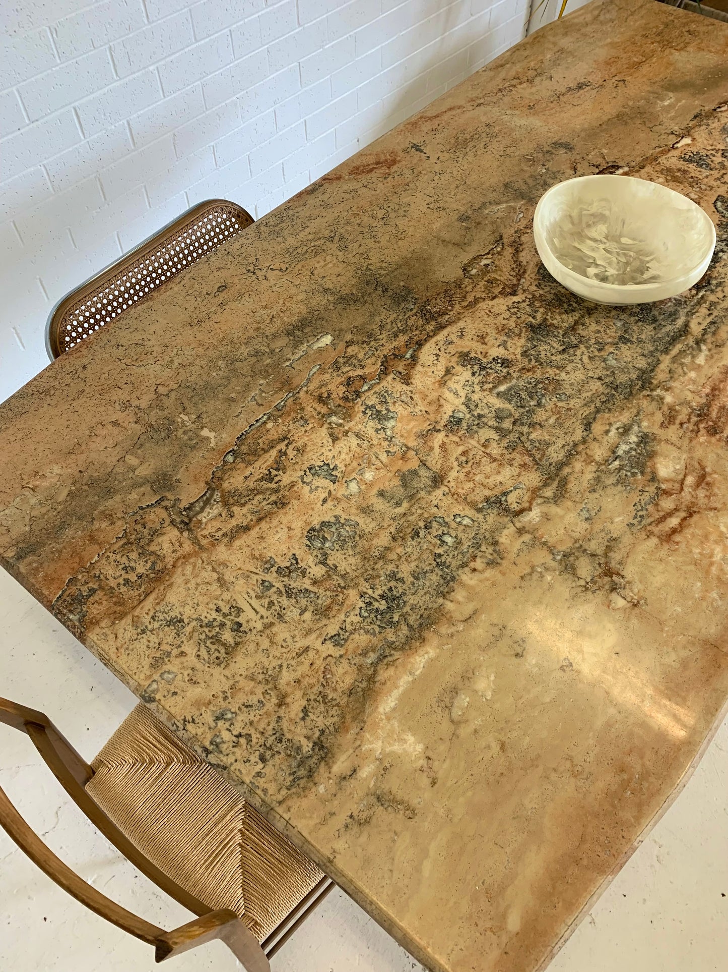 Vintage Marble Dining Table