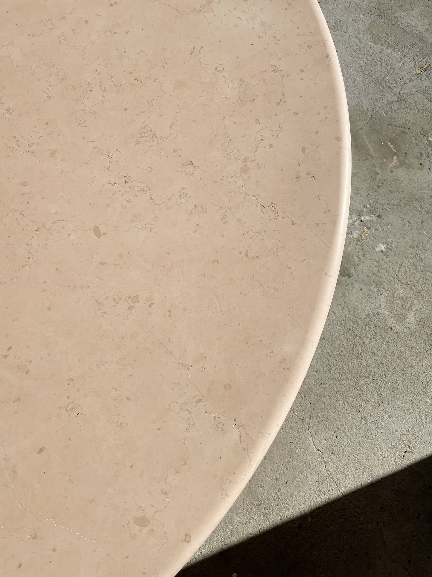 Vintage Round Marble Dining Table