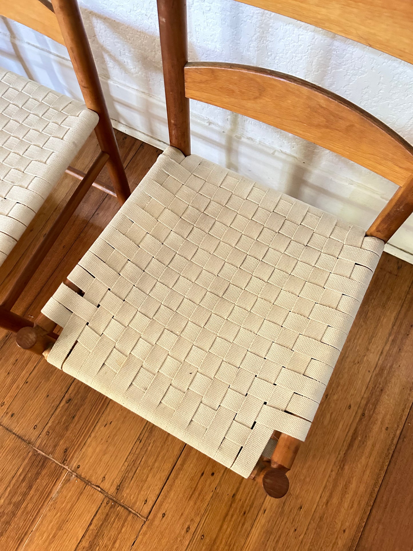 Shaker Style Ladderback Chairs - Six Available
