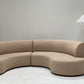 Curved Boucle Modular Sofa