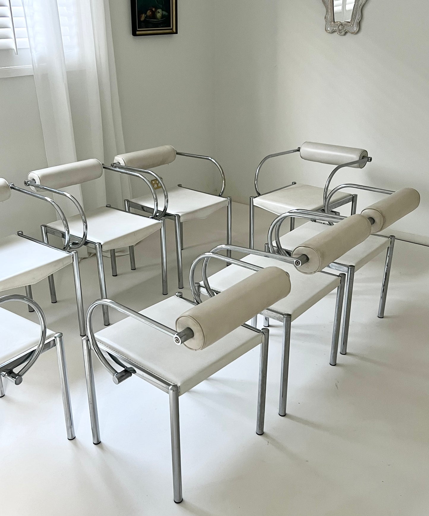 Set of 8 Vintage Italian Dining Chairs