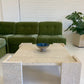 Vintage Unfilled Travertine Coffee Table