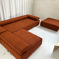 - Bespoke Rust Boucle Modular Sofa Set