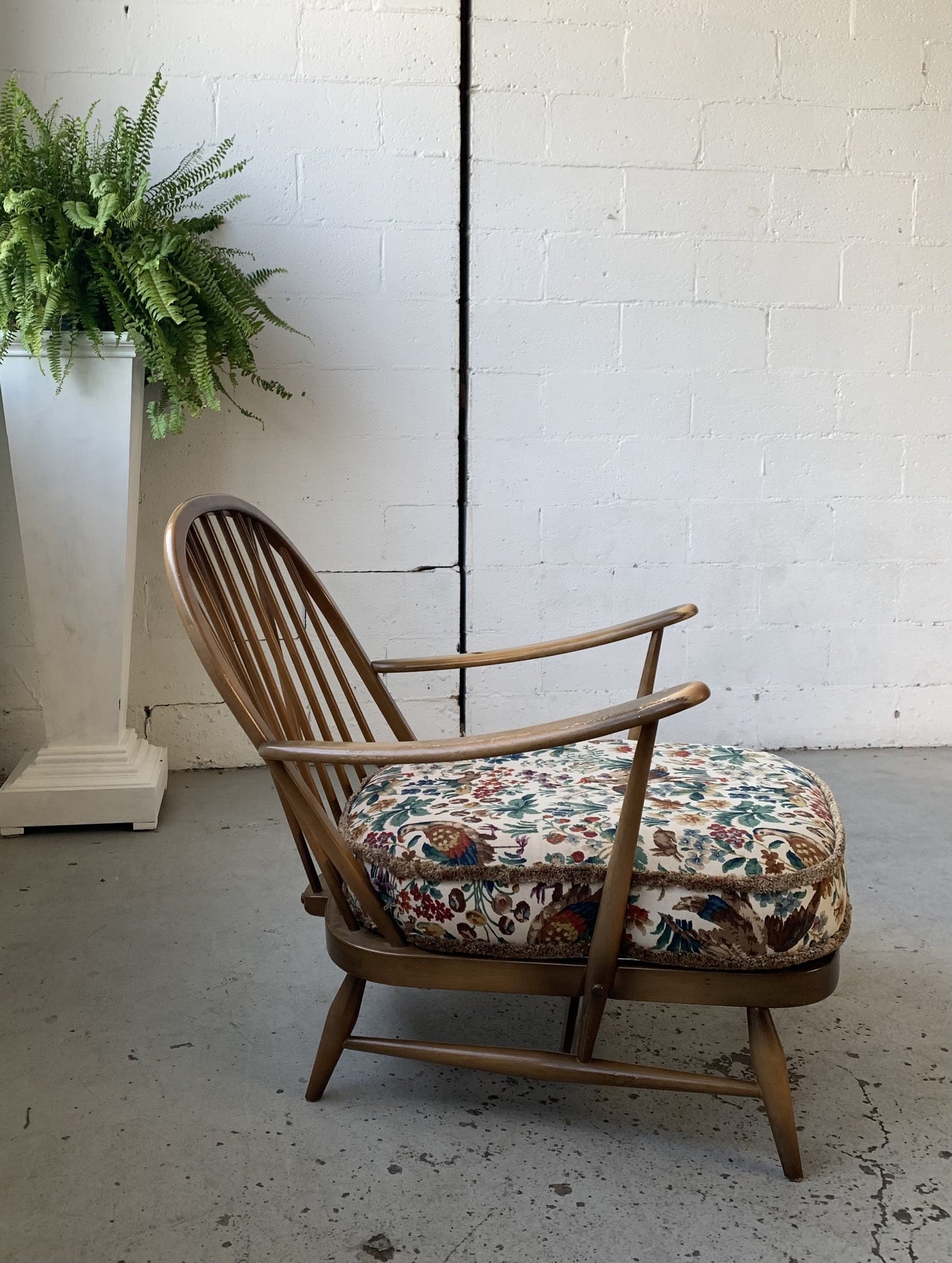 Elm Wood Armchair by Ercol, UK - One Left