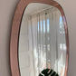 Italian 1950’s Pink Glass Mirror